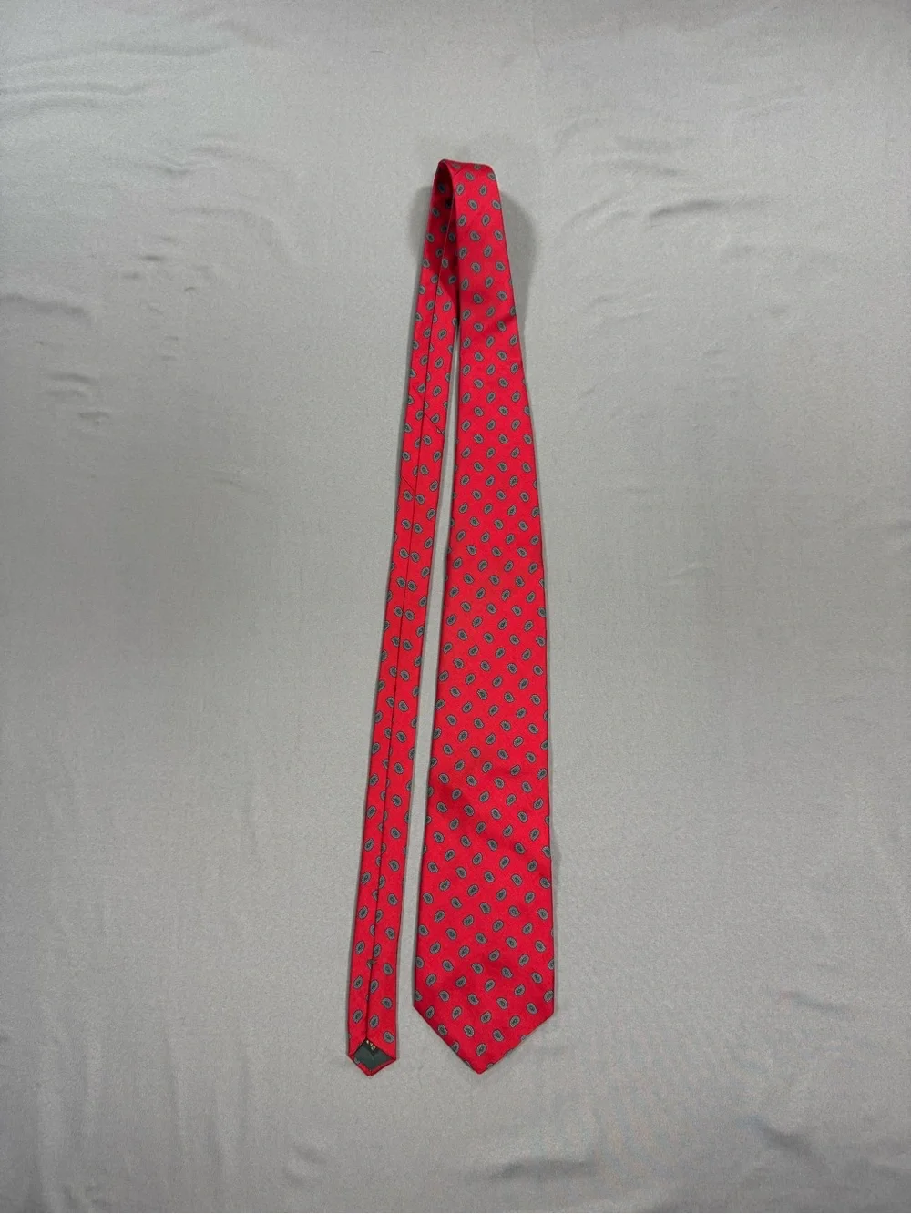 Robert Talbott Red Patterned Men’s Tie with Yellow Accents